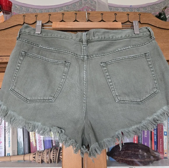 Free People Sz 31- Loving Good Vibrations cutoff shorts - Picture 6 of 10